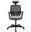 Impact Mesh Office Chair with Pocket Sprung Leather Seat