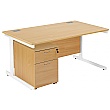 Commerce II Rectangular Desks With Mobile Pedestal