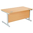 Commerce II Rectangular Desks With Desk High Pedestal