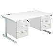 Commerce II Rectangular Desk With Double Fixed Pedestals