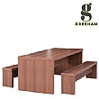Gresham Deck Table & Bench Set