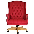 Chairman Red Traditional Manager Chair