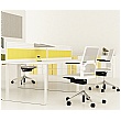 Lumiere Straight Desk Mounted Screens With Triple Tool Rail