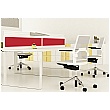 Lumiere Acoustic Straight Desk Mounted Screens With Triple Tool Rail