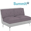 Summit Deco Double Seat Modular Chair With No Arms