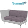 Summit Deco Double Seat Modular Chair With Right Arm