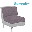 Summit Deco Single Seat Modular Chair With No Arms