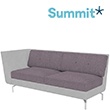 Summit Deco Triple Seat Modular Chair With Right Arm