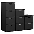 Eclipse Essential Black Filing Cabinets