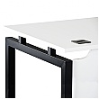 NEXT DAY Karbon K4 Rectangular Bench Desks with Single Fixed Pedestal