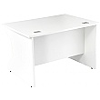 NEXT DAY Karbon K4 Rectangular Panel End Desk With Single Fixed Pedestal
