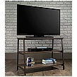 Foundry Industrial Style TV Stand - Smoked Oak