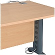 NEXT DAY Karbon K5 Rectangular IT Desks With Wooden Mobile Pedestal