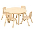 Elegant Round Height Adjustable Classroom Table