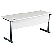 NEXT DAY Karbon K1 Compact Rectangular Cantilever Office Desks with Single Fixed Pedestal