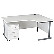 NEXT DAY Karbon K1 Ergonomic Cantilever Office Desks With Low Mobile Pedestal