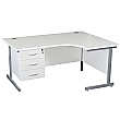 NEXT DAY Karbon K1 Ergonomic Cantilever Office Desks With Fixed Pedestal