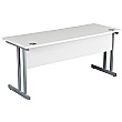 NEXT DAY Karbon K3 Compact Rectangular Deluxe Cantilever Desk With Single Fixed Pedestal