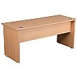 NEXT DAY Karbon K2 Compact Rectangular Panel End Office Desks with Single Fixed Pedestal