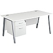 Karbon K6 A-Frame Rectangular Desks With Single Fixed Pedestal