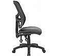 Comfort Ergo 3-Lever Mesh and Leather Operator Chair