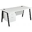 Karbon K6 A-Frame Rectangular Desks With Single Fixed Pedestal