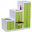 Silverline Two Tone Multi Drawer Cabinets