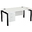 NEXT DAY Karbon K4 Rectangular Bench Desks with Si