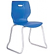 Scholar Premium Skid Base Chair - Blue
