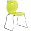 Scholar Premium Skid Base Chair - Lime Green