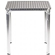Aluminium Bistro Square Stacking Table