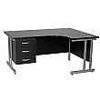 NEXT DAY Karbon K3 Ergonomic Deluxe Cantilever Desk With Fixed Pedestal