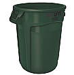 Brute Round Waste Containers Dark Green