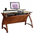 Spectrum Walnut Real Wood Veneer Computer Desk