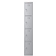 Phoenix PL Series Personal Lockers - 4 Door 1 Column With Key Lock
