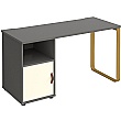 Ryto Home Office Desk with Fixed Cupboard Pedestal