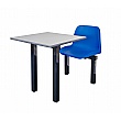 Fast Food Canteen Seating Unit For 1 Person