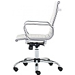 Chase White Bonded Leather Office Chair
