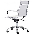 Chase White Bonded Leather Office Chair