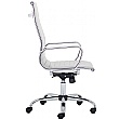 Chase White Bonded Leather High Back Office Chair