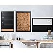 Bi-Office Black & White Message Boards Set