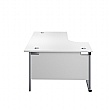 Commerce II Deluxe White Ergonomic Office Desks