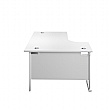 Commerce II Deluxe White Ergonomic Office Desks