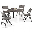 Square Polyfold Table & 4 Chair Bundle Deal