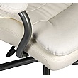 Goliath Bariatric 24 Hour 27 Stone White Leather Faced Manager Chair