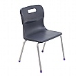 Titan 4 Leg Classroom Chairs Charcoal (5-7yrs)