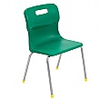 Titan 4 Leg Classroom Chairs Green (7-9yrs)