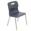 Titan 4 Leg Classroom Chairs Charcoal (7-9yrs)