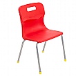 Titan 4 Leg Classroom Chairs Red (7-9yrs)