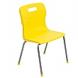 Titan 4 Leg Classroom Chairs Yellow (7-9yrs)